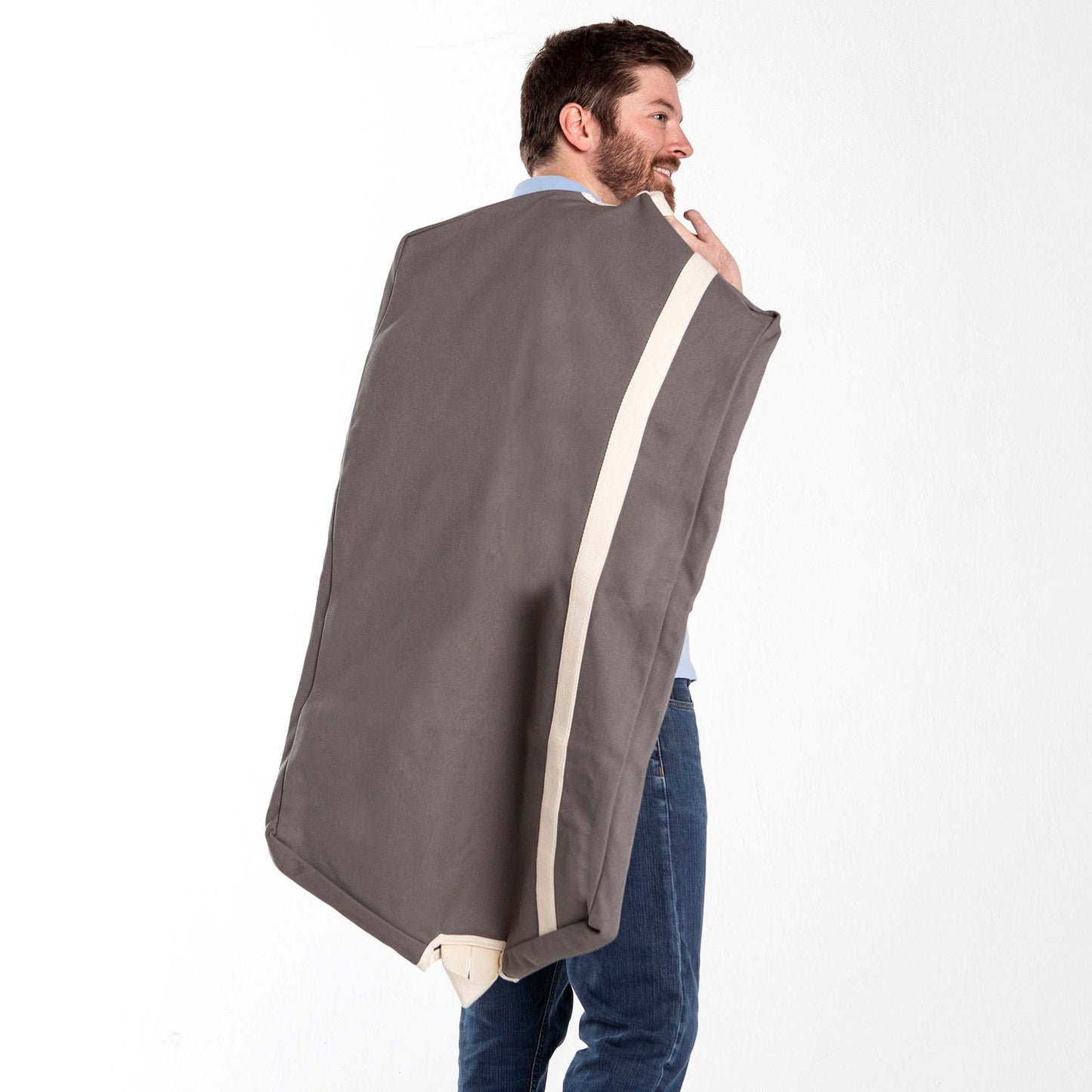 Monogrammed Canvas Garment Bag