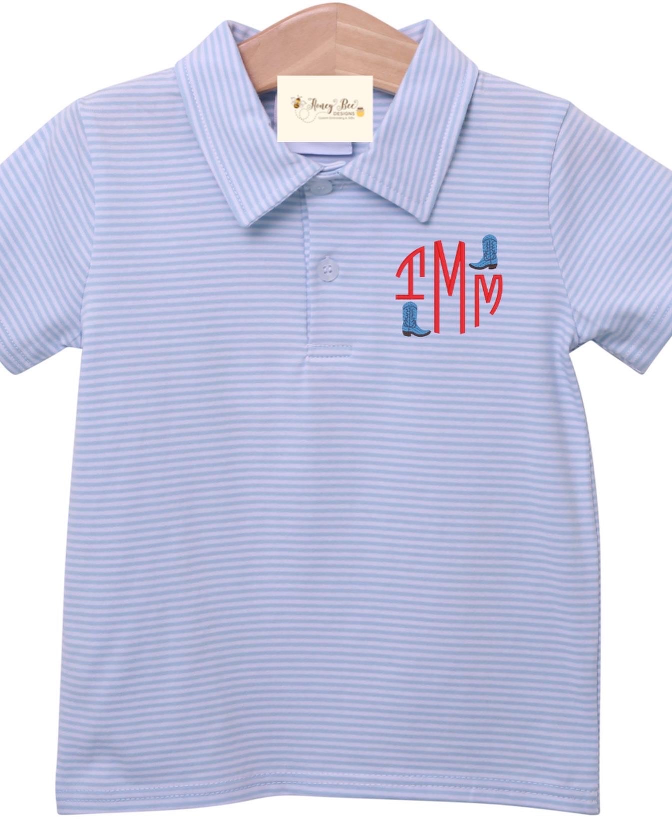 Easter Monogram Polo Shirt