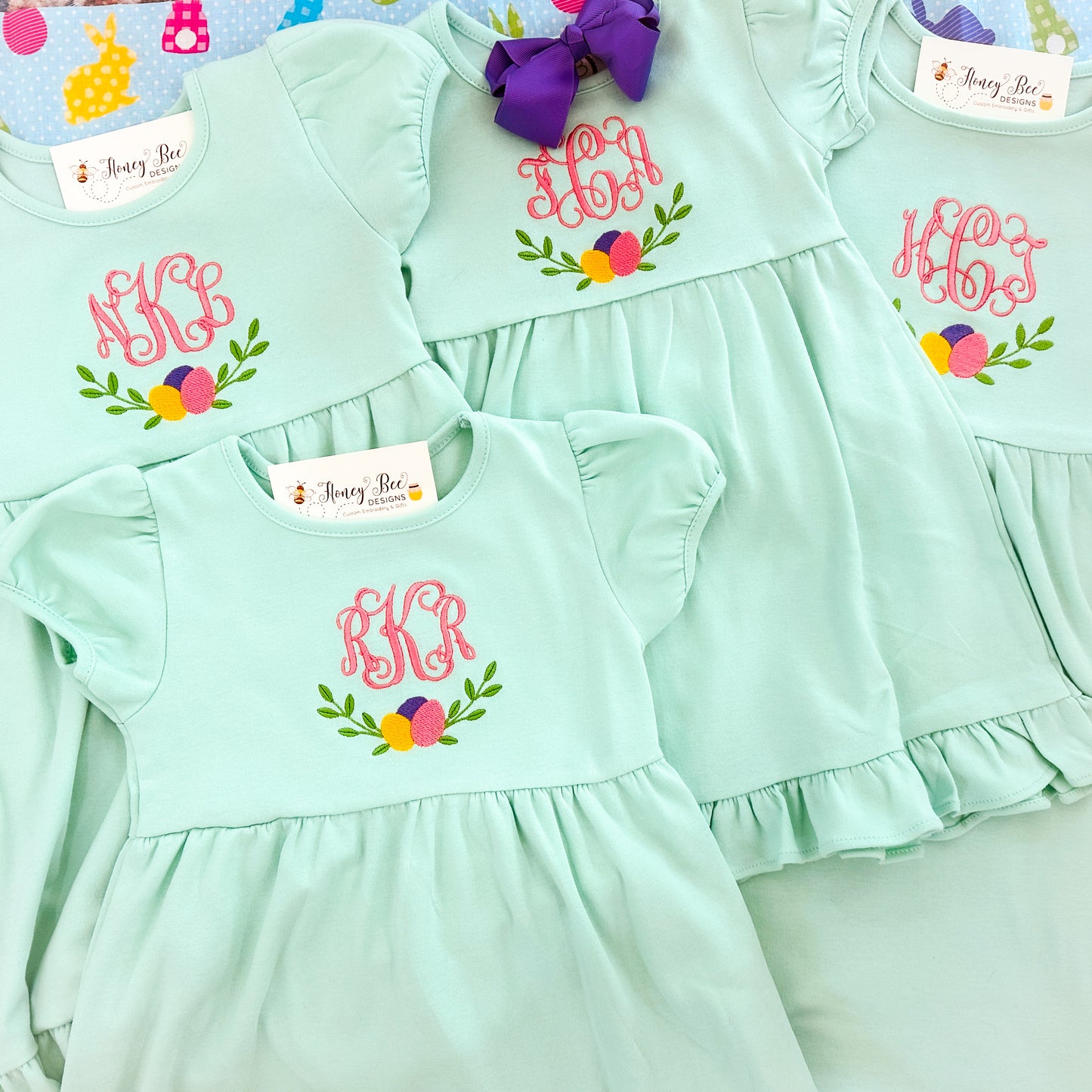 Short Puff Sleeve Ruffle Dress
