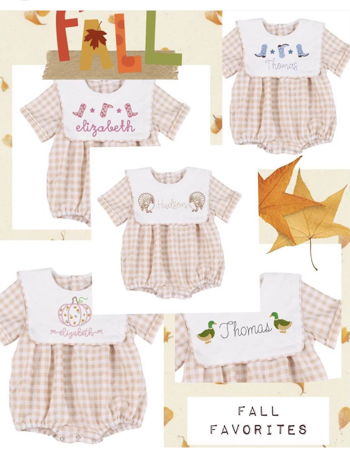 Khaki Gingham Fall Collection