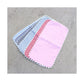 Gingham Bib and Burp Cloth Set with Ric Rac Trim