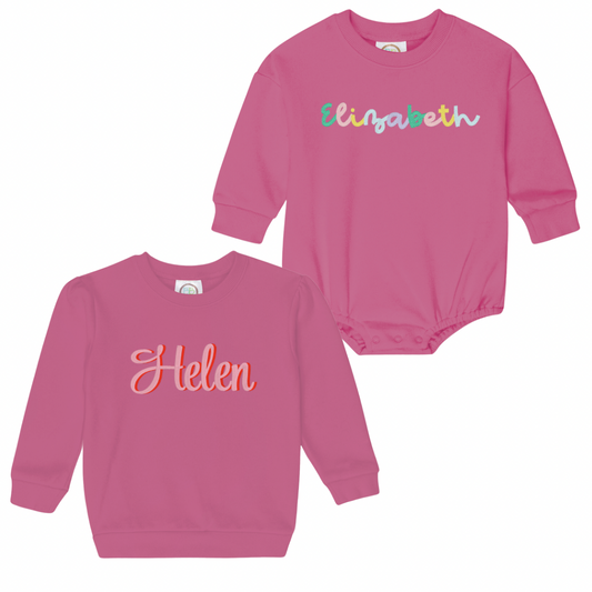 Unisex Monogrammed Sweatshirt (No Puff Sleeve)