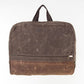 Monogrammed Waxed Canvas Garment Bag