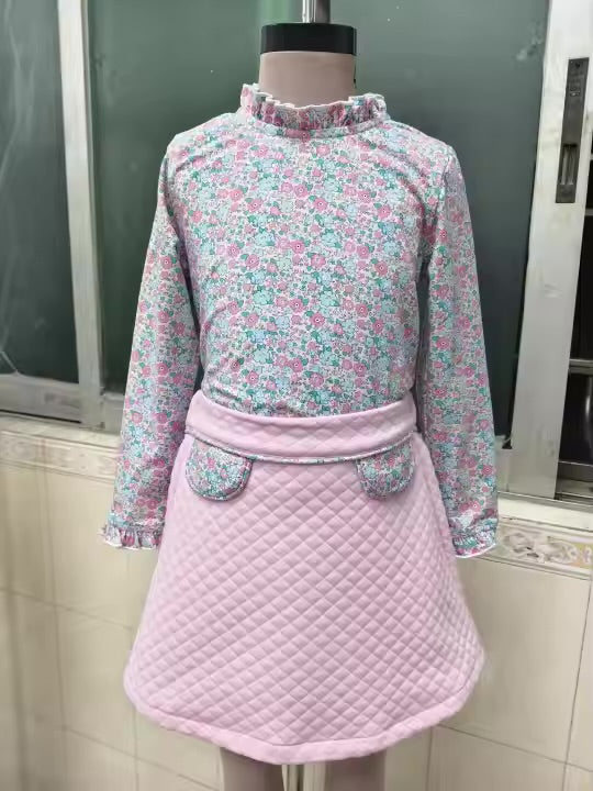 LIBERTY PRINT QUILTED SKORT SETS