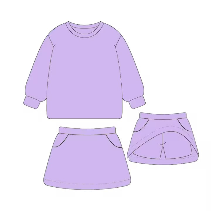 FRENCH TERRY SHORT AND SKORT SETS