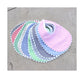 Gingham Bib and Burp Cloth Set with Ric Rac Trim