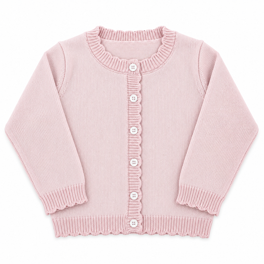 Organic Cotton Pink Cardigan