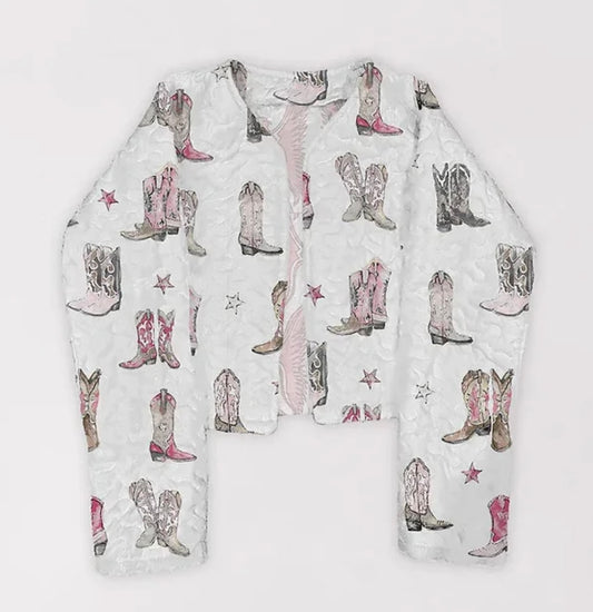 Adult Quilted Crop Jacket