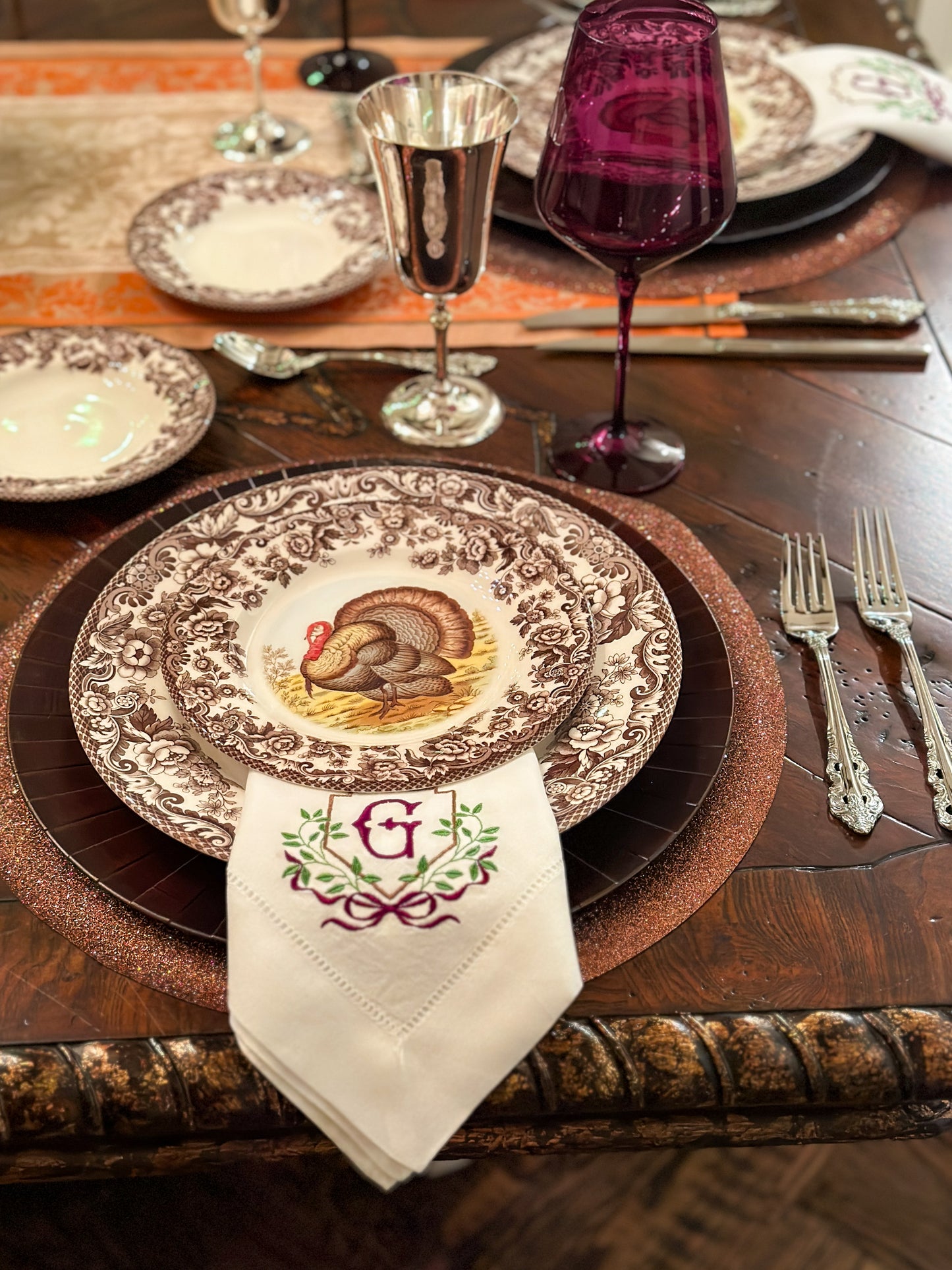 White Hemstich Dinner Napkins