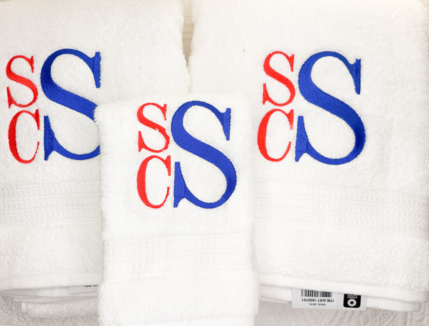 Monogrammed Bath Towel Set