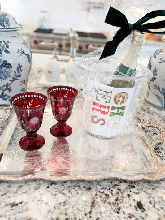 WINE BUCKET WITH HAND TOWEL