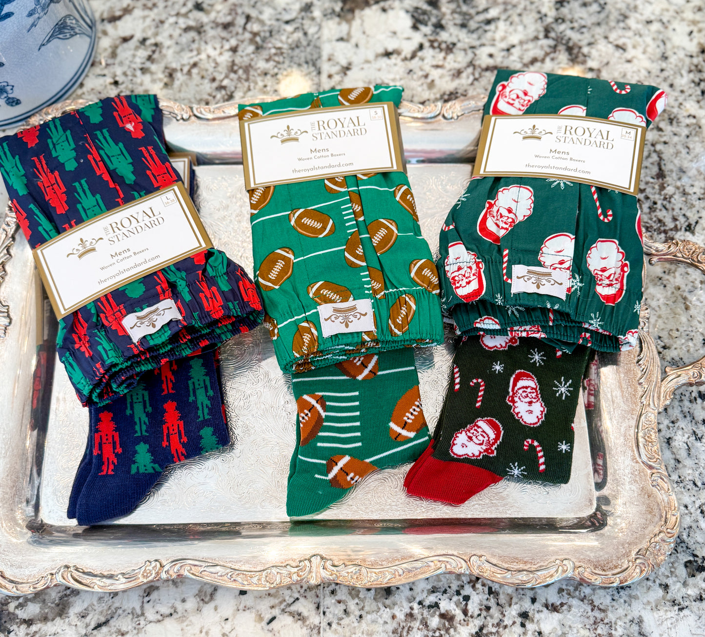 MENS BOXER  AND SOCK SET