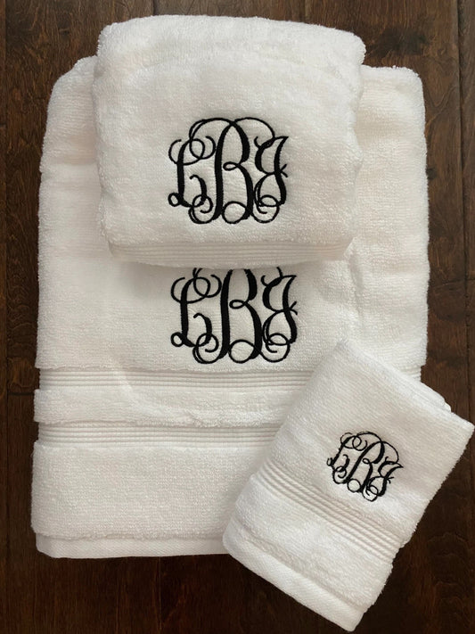 Monogrammed Bath Towel