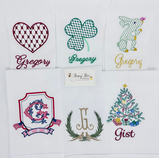 Seasonal Hand Towel Set  - Set of Seven