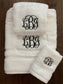 Monogrammed Bath Towel Set